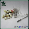 Bar tool stainless steel ice tong with food safe silicone sleeve